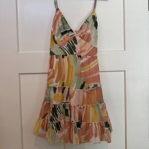 Mura Boutique Multicolor Abstract Mini Dress